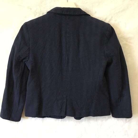 Loft Navy Cropped Lined Blazer - Picture 7 of 12